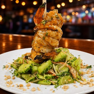 Spicy Cucumber & Shrimp Salad
