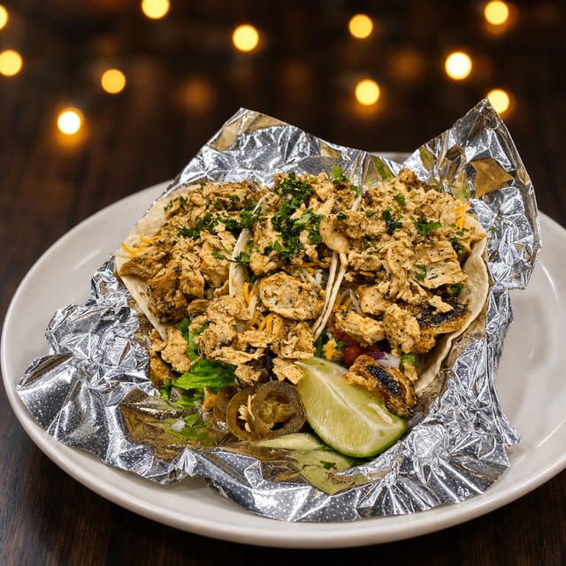 Grilled Chicken Curry Taco.