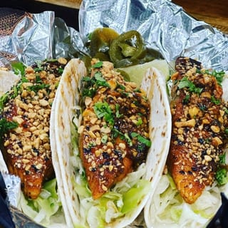 BBQ Salmon Taco